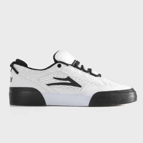 Кеды Lakai Payload White Leather Black 8us